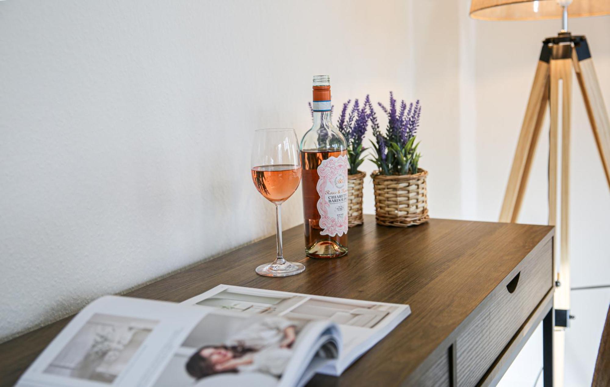 Luxus City Apartment Sauna Balkon Kueche Zentral Rostock Bagian luar foto