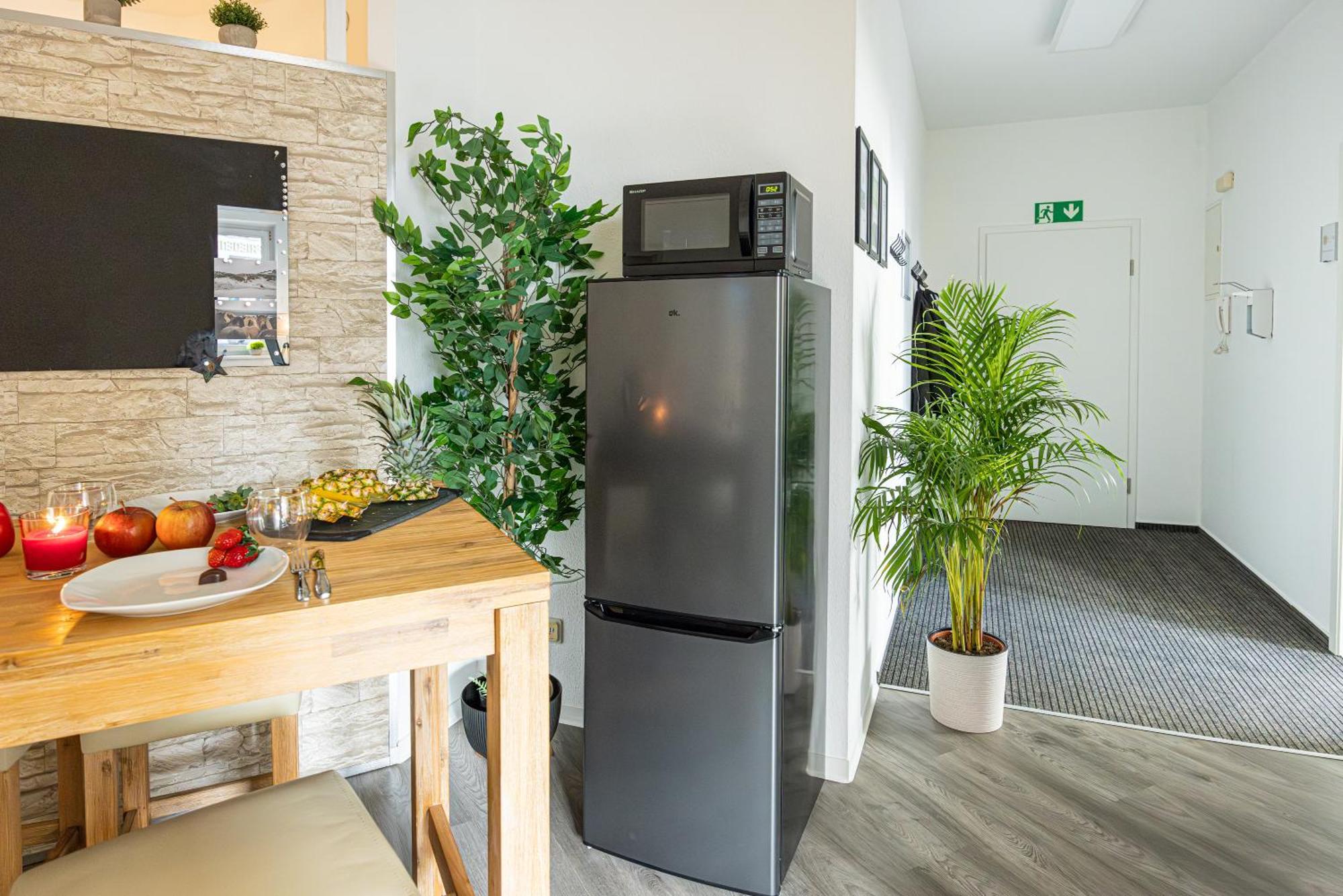 Luxus City Apartment Sauna Balkon Kueche Zentral Rostock Bagian luar foto